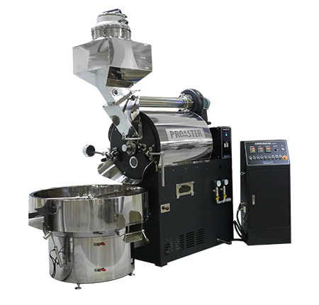 THCR-25 30kg coffee roaster, side view