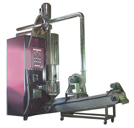 THHR-100 100kg hot-air roaster, side view