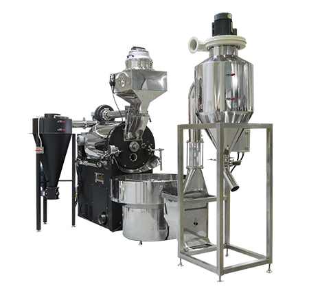 THCR-25 30kg coffee roaster, side view