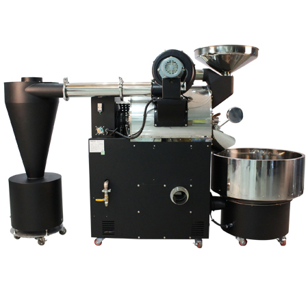 THCR-12 15kg coffee roaster, side view