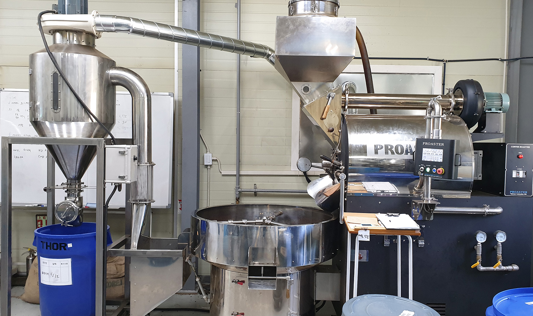 THCR-25 30kg coffee roaster